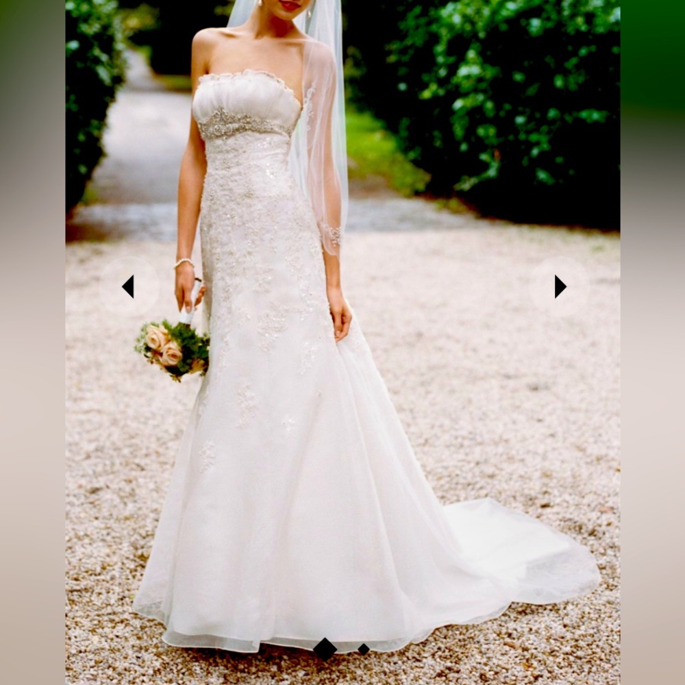 David’s Bridal NWT Sample Ivory Wedding Gown